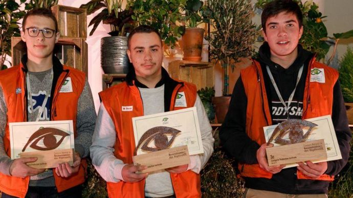 Podium 2019 en production horticole pour le niveau V. ©Val’Hor